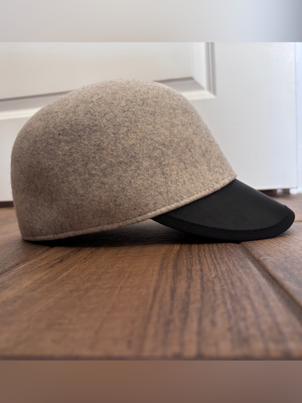 Eugenia Kim Gray Wool Cap with Black Drawcord